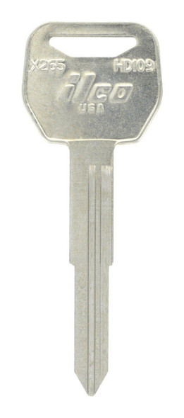 Hillman Universal Key Blank Model HD109 – Brass Traditional Double-Sided House and Office Key