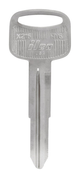 HILLMAN Key Blank Double Sided Brass for Hyundai HY6 - Traditional Auto Key
