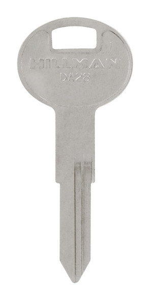 HILLMAN Key Blank Double Sided Brass for Nissan DA28