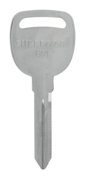 Hillman B-91 Key Blank for Chevrolet Malibu (1997) – Brass Double-Sided Traditional Key