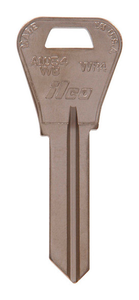 Hillman WR-4 Weiser Universal Key Blank - Single Brass Key for House and Office Locks