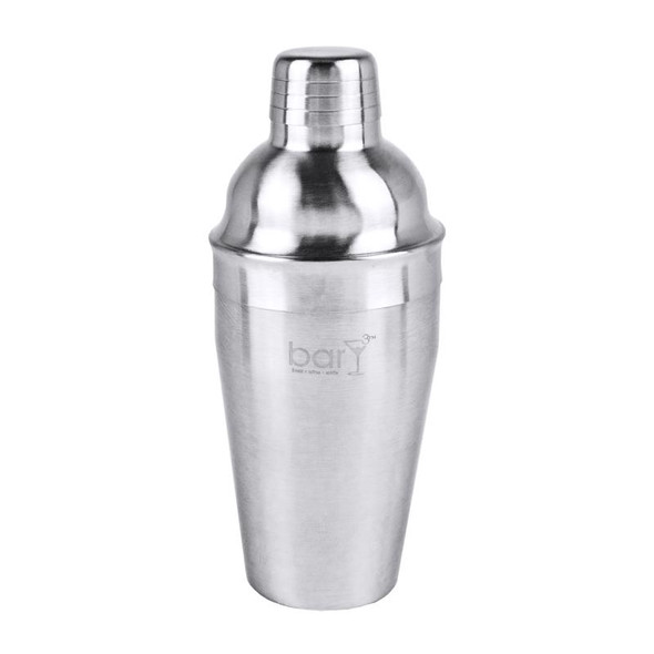 BarY3 18 oz Cocktail Shaker with Strainer - Stainless Steel Barware