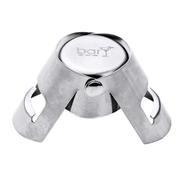 Bary3 Stainless Steel Bottle Stopper - Silver, Dishwasher Safe, 1 Pack