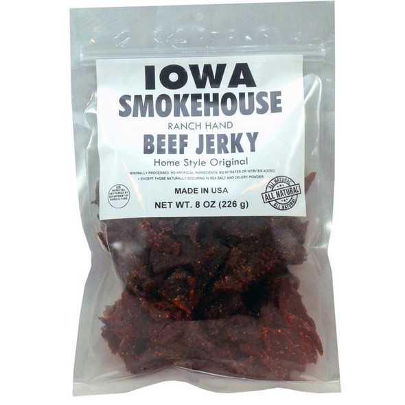 Iowa Smokehouse Ranch Hand Homestyle Original Beef Jerky - 8 oz Packet