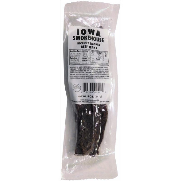 Iowa Smokehouse Hickory Smoked Beef Jerky 5 oz – Premium Snack in Packet Packaging