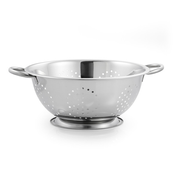 McSunley Brushed Stainless Steel 5-Quart Colander with Handle