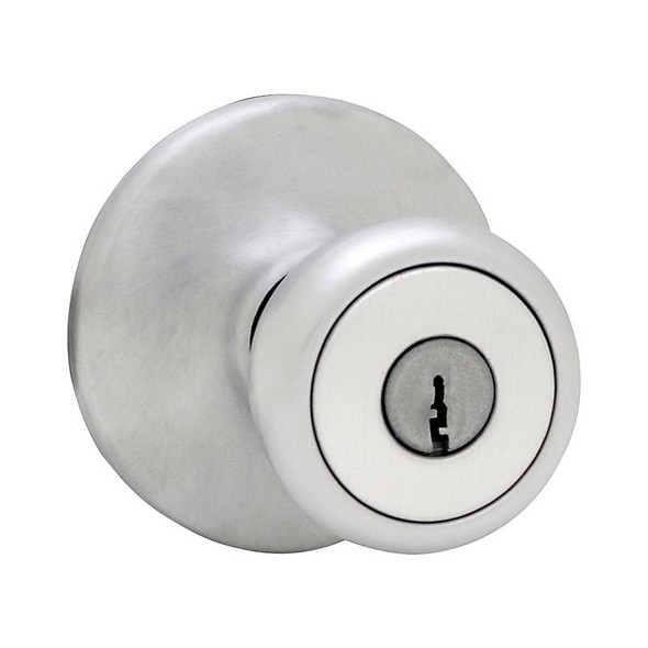 Kwikset Lock En MOBLHOM US26D Satin Chrome Entry Door Knob