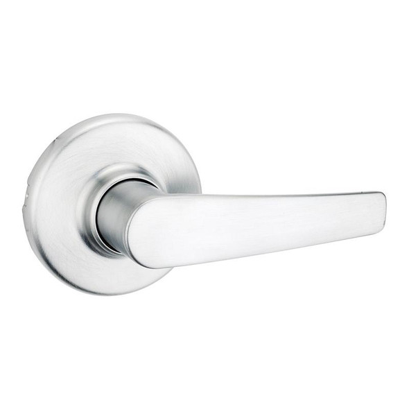 Kwikset Delta Passage Lever Set with Satin Chrome Finish, Model 92001-522