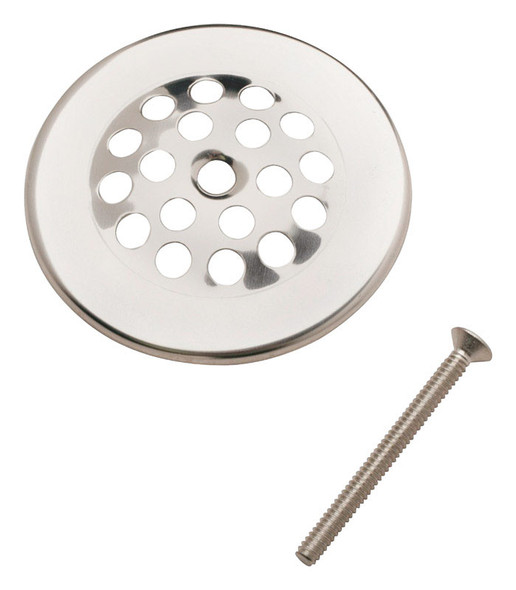 Plumb Pak Dome Strainer Chrome 3-inch – Durable Metal Bath Drain with Rust Resistance