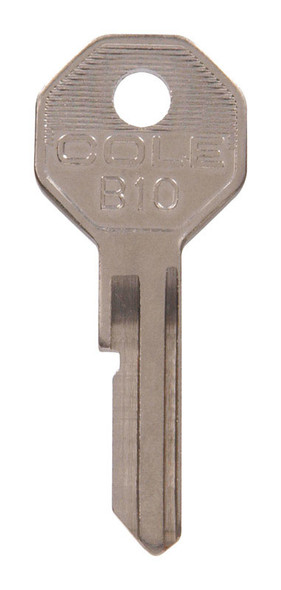 Hillman GM B-10 Brass Automotive Key Blank – Single Traditional Key for Car Doors and Ignition