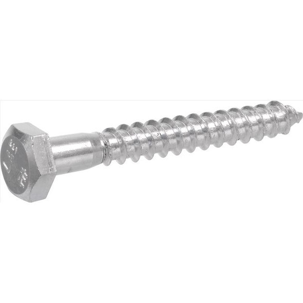 HILLMAN Hex Lag Screw, 5/16 inch Diameter x 3 inches Length, Zinc-Plated Steel