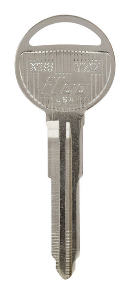 HILLMAN Automotive Brass Key Blank for Mazda - Model MZ17, Double-Sided Traditional Key