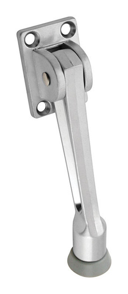 National Hardware N273-557 Satin Chrome Kick-Down Door Stop, 5-Inch