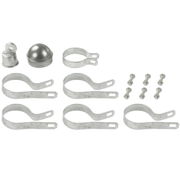 END/GATE POST KIT ALUM 6'