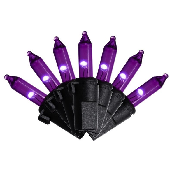 Celebrations T5 Purple Classic Halloween Lights, 300 Count LED String for Holiday Decor
