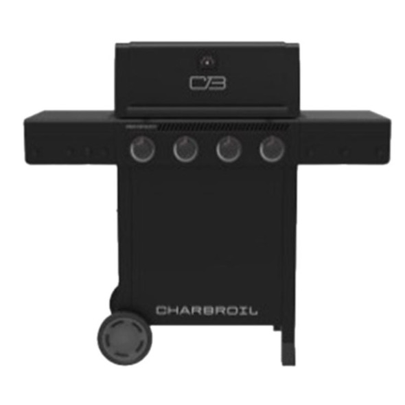 Char-Broil Performance Series 46-Inch Gas Grill with Four Burners and Porcelain-Coated Cast Iron Grates