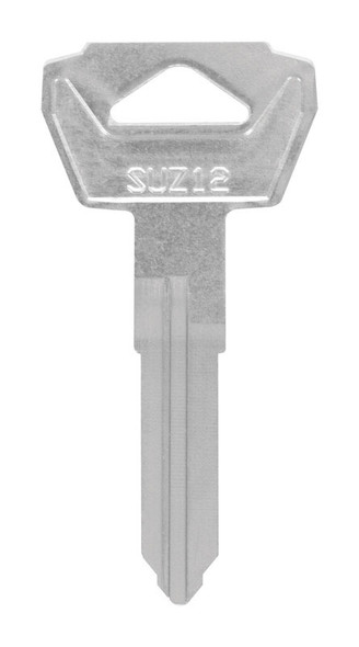 Hillman Motorcycle Key Blank SU-12 – Brass Double-Sided Traditional Key for Suzuki Vehicles