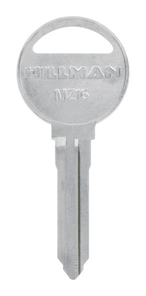 Hillman Key Blank for Mazda MZ-16 Double-Sided Brass Traditional Key