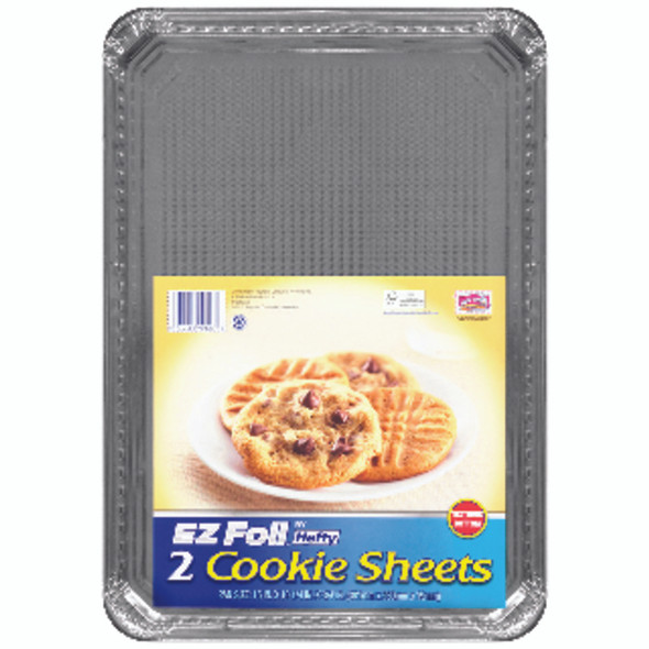 Hefty EZ Foil Aluminum Cookie Sheet with Lid, 2 Pack – 15-Inch Nonstick Baking Sheets