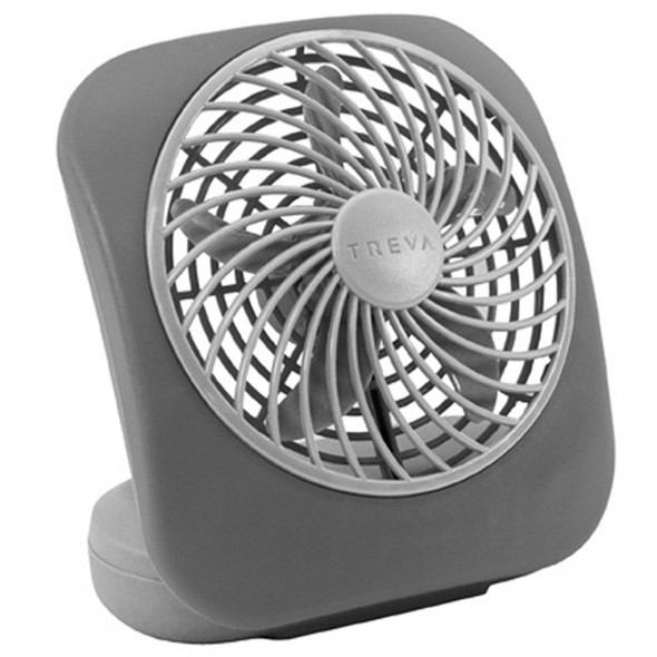 Treva Personal Fan FD05004 – Compact Battery-Operated Clip-On Fan with 5 Blades and Dual Speed Settings