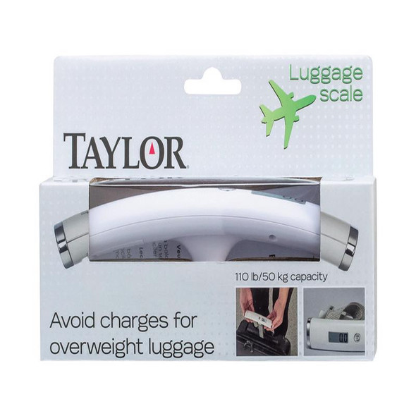 Taylor Luggage Scale Model 81234A – Portable 110 lb Capacity with Metal/Nylon Construction