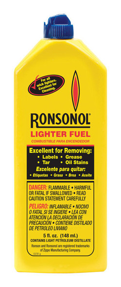 Zippo Ronsonol Lighter Fluid, 5 oz - Professional Grade Fuel for Refillable Lighters