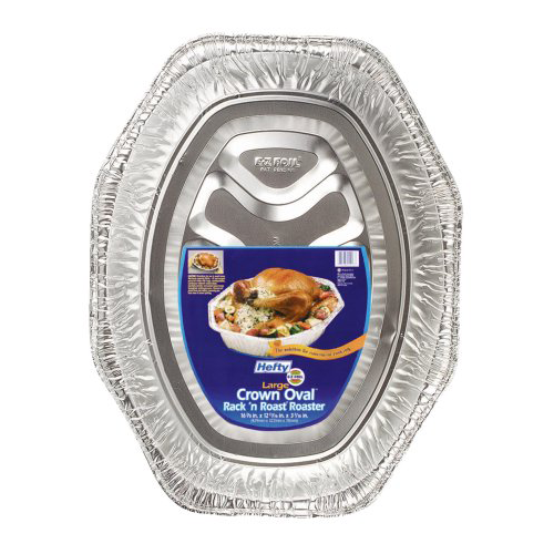 E-Z Foil/Pactiv #1918 Large Oval Foil Roaster