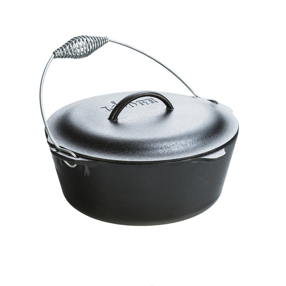 Lodge Logic 7 Quart Cast Iron Dutch Oven with Loop Handles