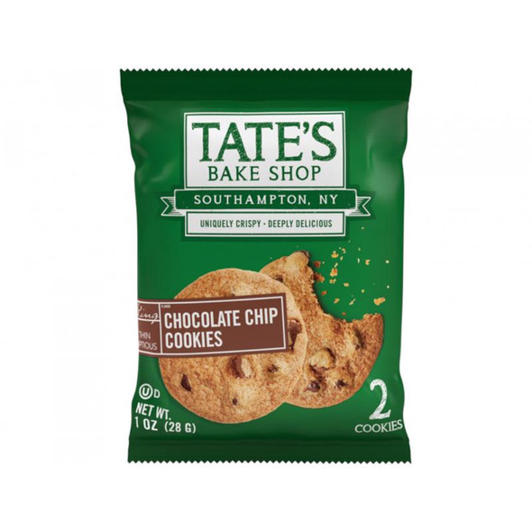 Tate's Bake Shop Chocolate Chip Cookies 2-Pack – Delicious Premium Cookies in Bagged Packaging
