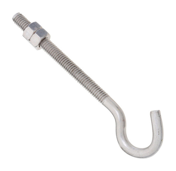 National Hardware Stainless Steel Hook Bolt 5/16 x 5 inches