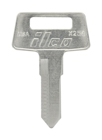 Hillman Universal Key Blank for House and Office - Model AZ01, Brass, Double-Sided Traditional Style