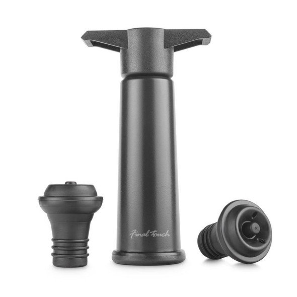 Final Touch Wine Pump ABS Gray – Professional Wine Preservation Tool