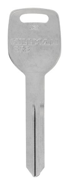 HILLMAN Brass Automotive Key Blank for Subaru - Model SR8, Silver