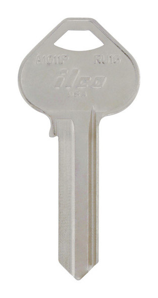 Hillman Universal Key Blank for House and Office - Traditional Style, Silver Brass