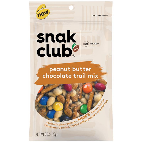 Snak Club Peanut Butter Chocolate Trail Mix - 6 oz Bag