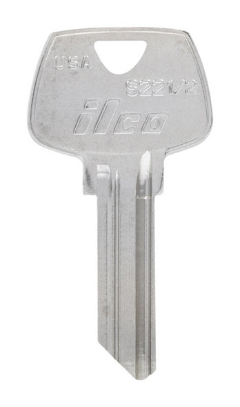 Hillman Universal Key Blank - Traditional Single-Side Brass Key for House and Office, Model AZ01