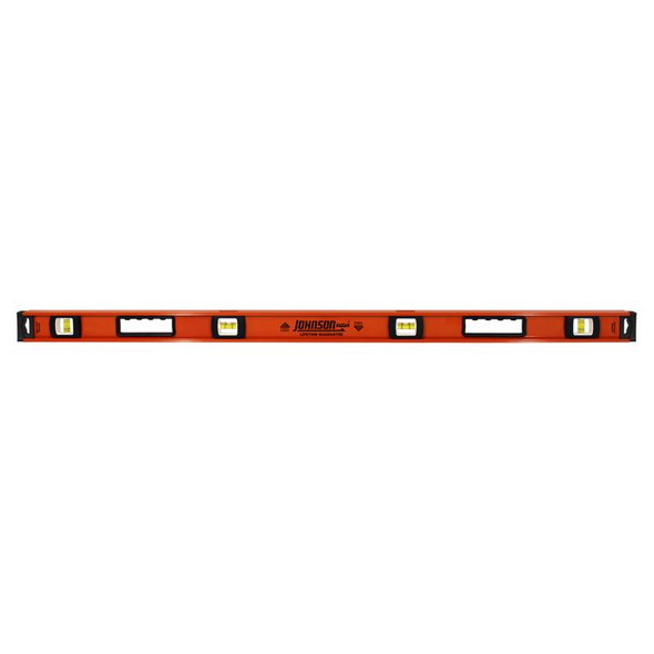 Johnson I-Beam Level HD 48-Inch with Four Vials – Heavy Duty Aluminum Construction