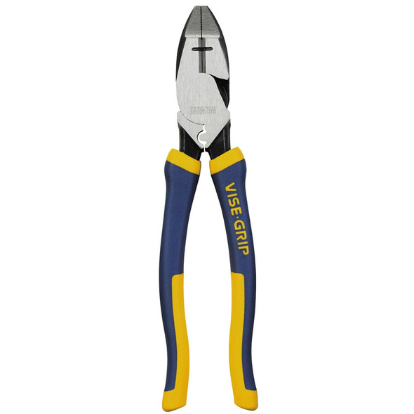 Irwin Vise-Grip Lineman's Pliers 9.5-inch with Built-In Wire Cutter and Comfort Grip