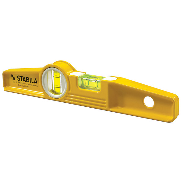 STABILA Torpedo Level 81 SM - 10 Inch Aluminum Magnetic Level with Dual Vials