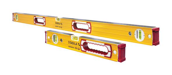 Stabila 48-Inch Aluminum Box Beam Level Set with 3 Vials - Model 37816
