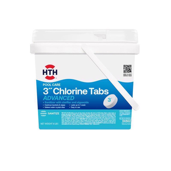 HTH CHLOR TAB 3" 8LB