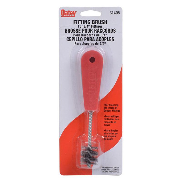 Oatey Fitting Brush 3/4 inch for Copper, Plastic, and Brass Fittings