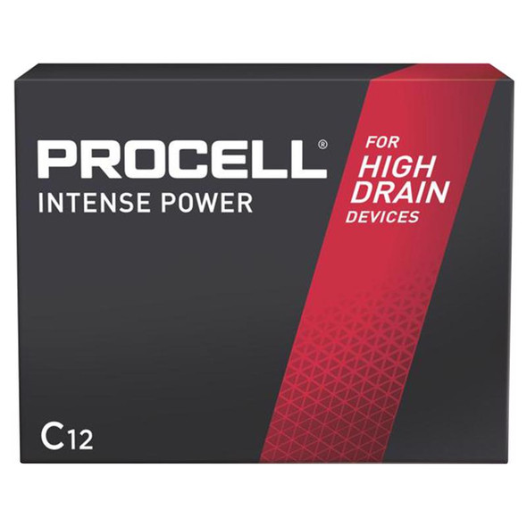 Procell PX1400 C-Size Alkaline Primary Batteries, Pack of 12