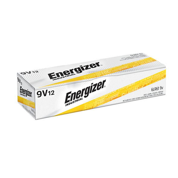 Energizer 9-Volt Alkaline Battery Pack of 12 for Reliable Power