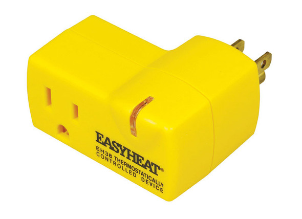 Easy Heat EH-38 Preset Thermostat for Water Pipe Heating - 120V, 1800W, Self-Regulating