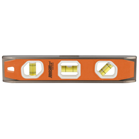 Johnson MAG Torpedo Level 10-inch with 3 Vials - Aluminum, Magnetic, Orange