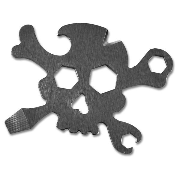 Trixie & Milo Multi-Tool Pirate Silver - 7-in-1 Stainless Steel Multi-Purpose Pocket Tool