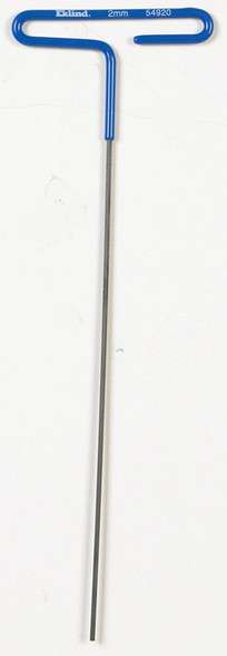 Eklind Tools 54920 2mm Hex Key with T-Handle, 9-Inch Length, Alloy Steel, Blue