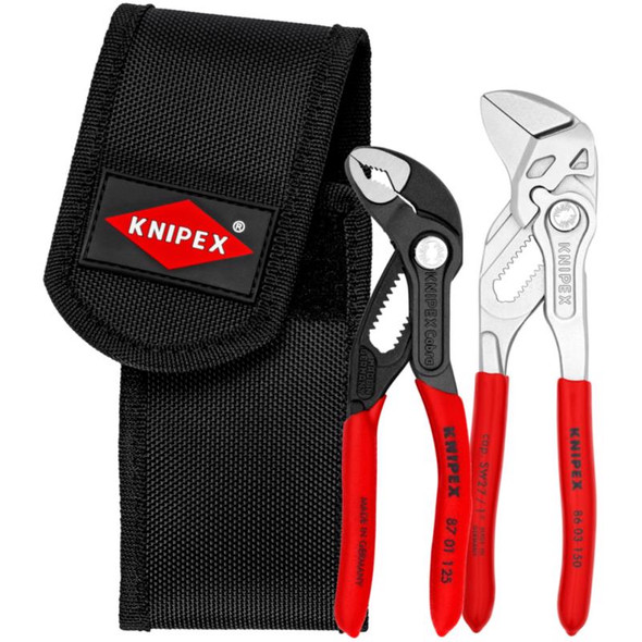 KNIPEX 00 20 72 V01 2-Piece Pliers Set, Chrome Vanadium Steel, Red