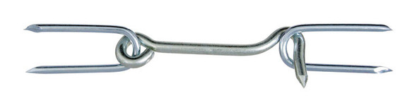 National Hardware N122-168 4-Inch Zinc-Plated Steel Gate Hook with Staples